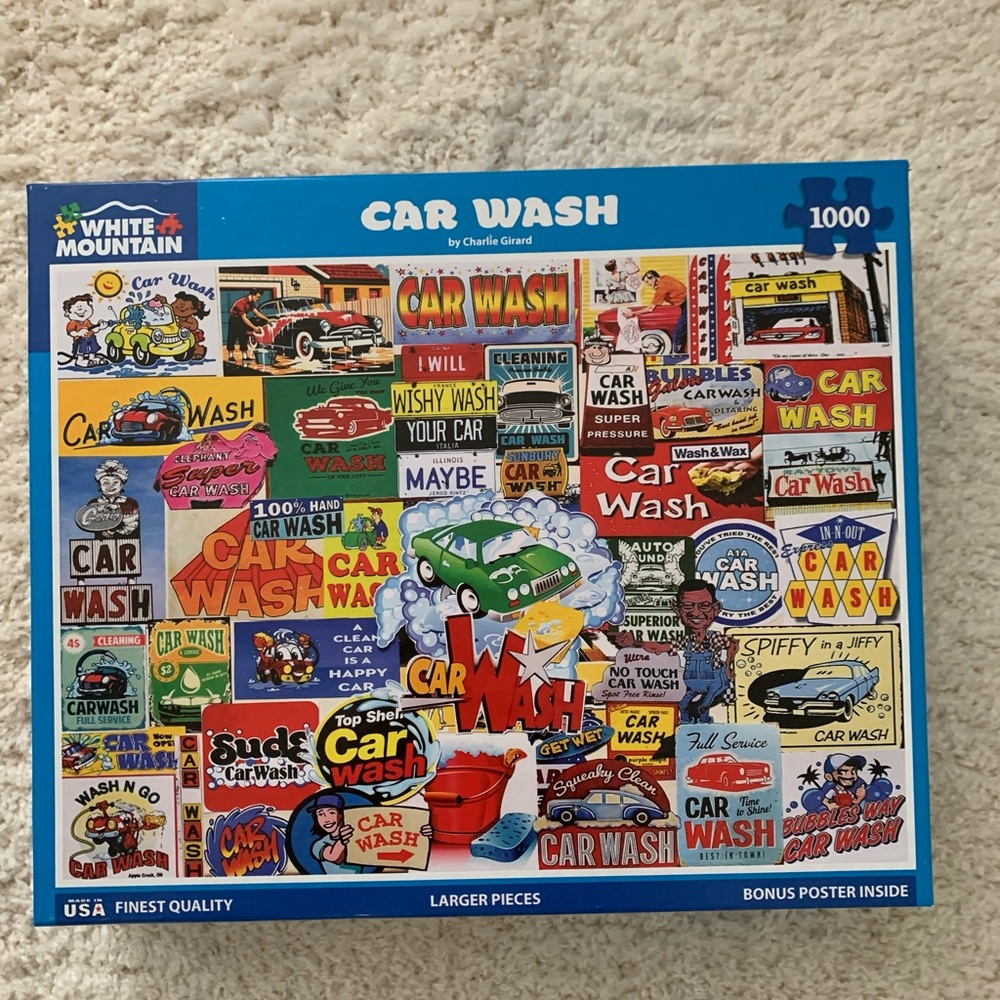 White Mountain Car Wash Signs Puzzle